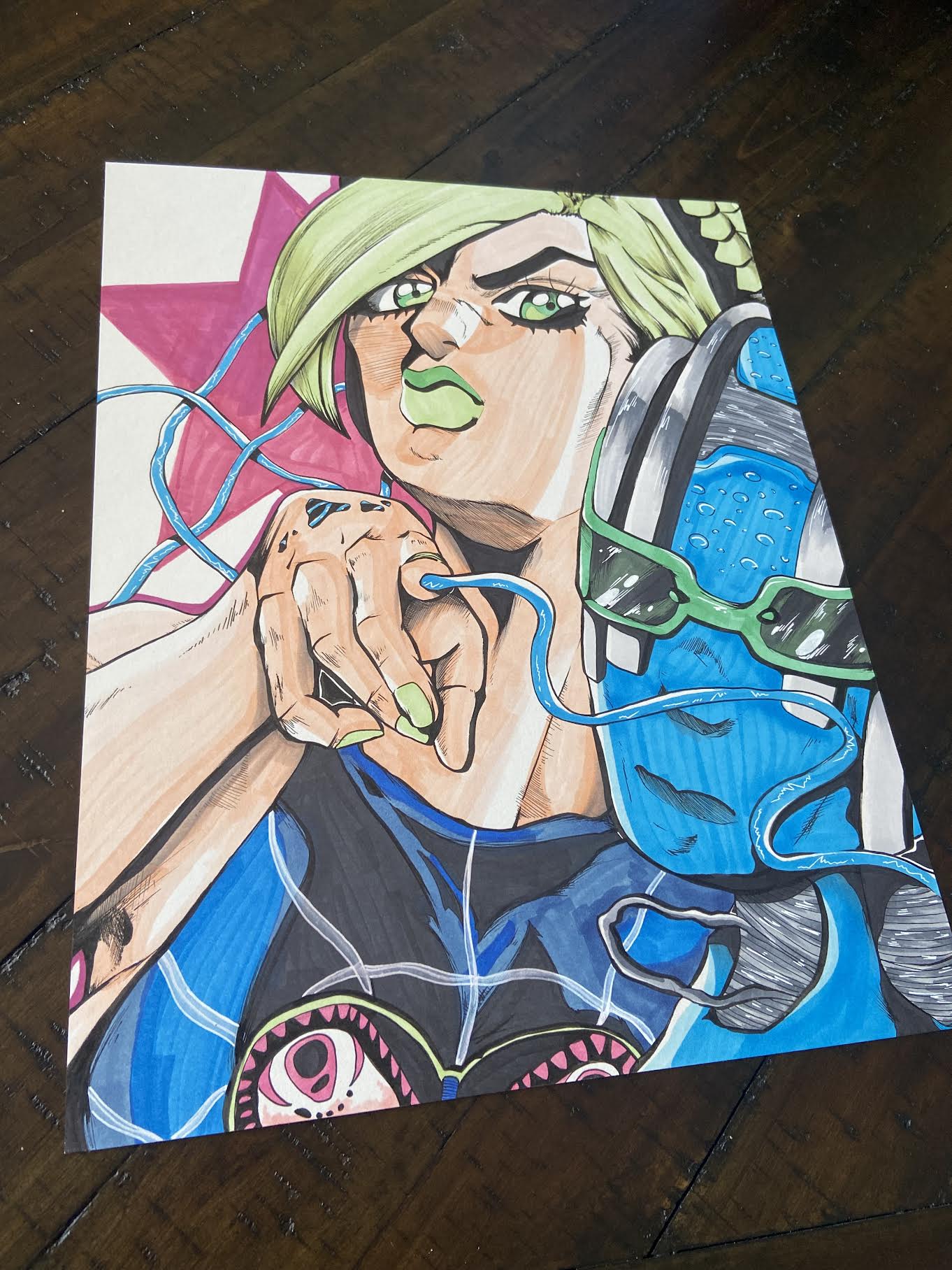 Original Jolyne Drawing JordanDuellArt