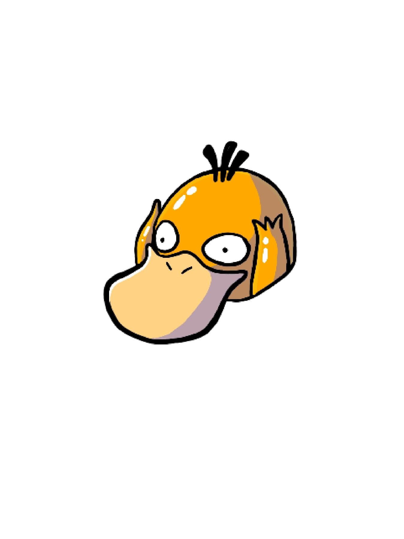 psyduck sticker JordanDuellArt