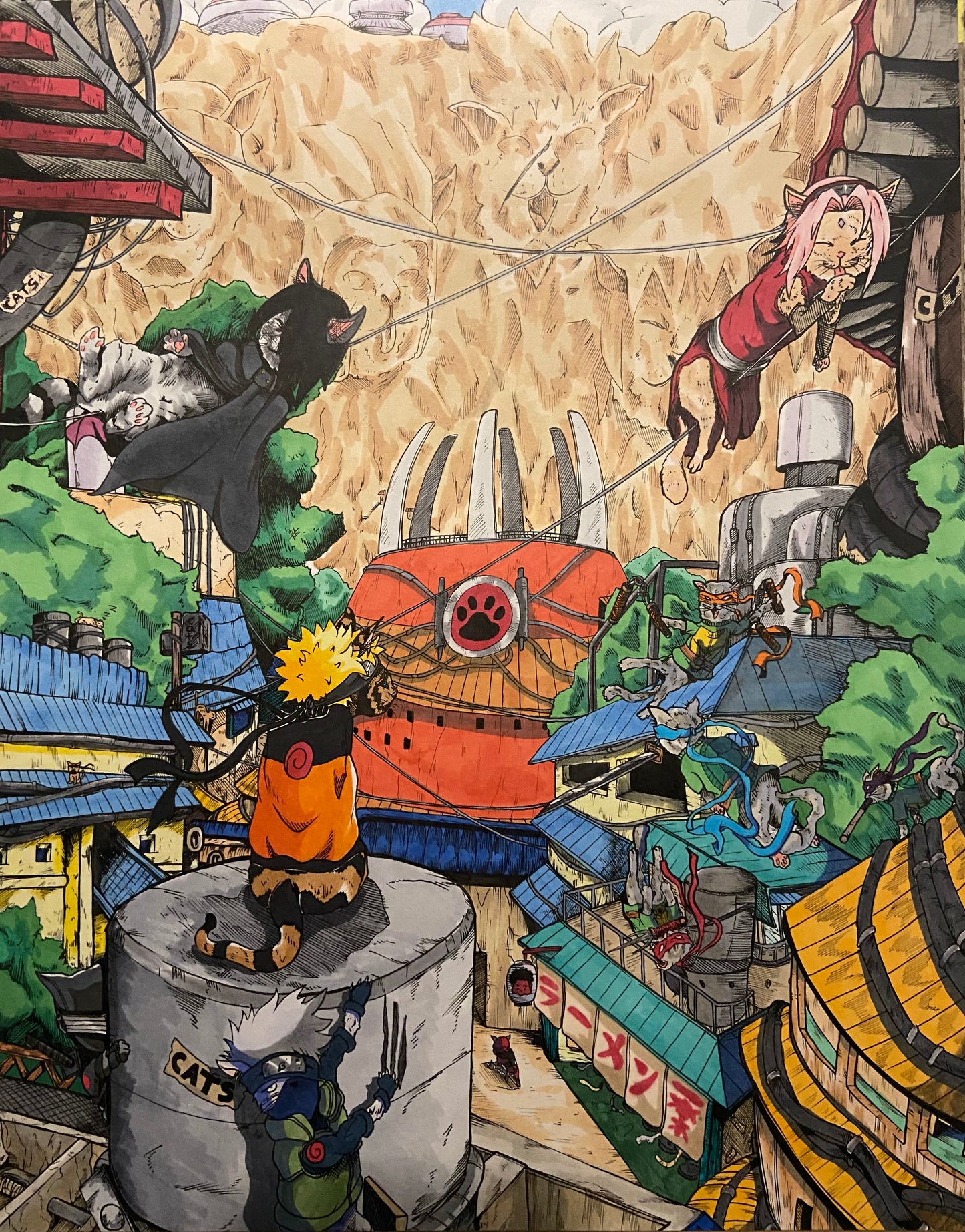 Ninja cats JordanDuellArt