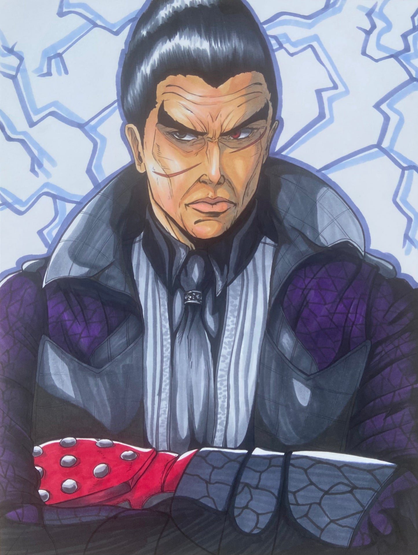 Kazuya sketch JordanDuellArt