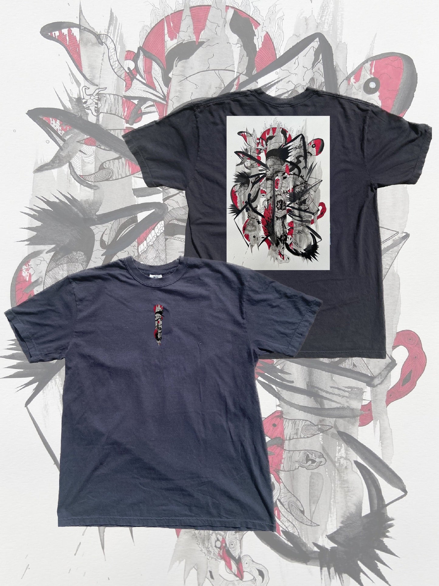 Red walker shirts (back only) JordanDuellArt