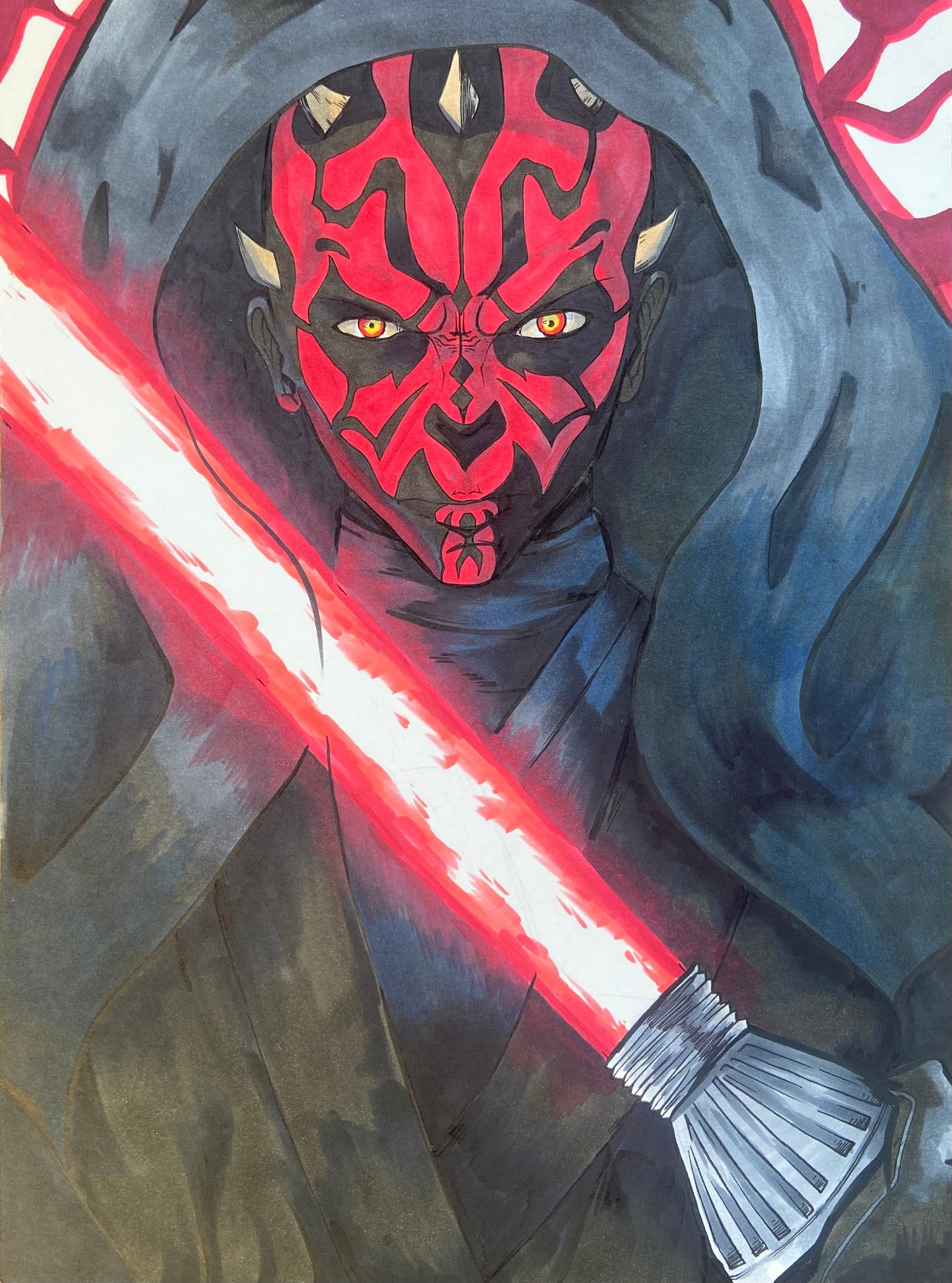 Darth maul sketch JordanDuellArt
