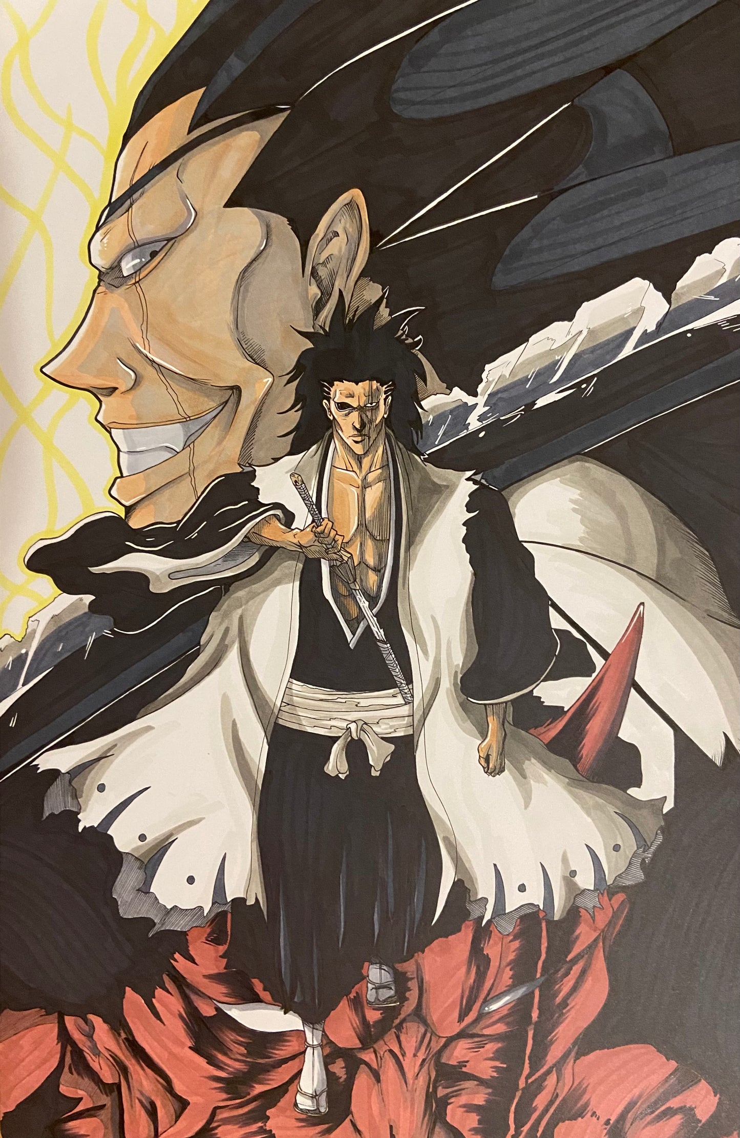 Kenpachi sketch JordanDuellArt