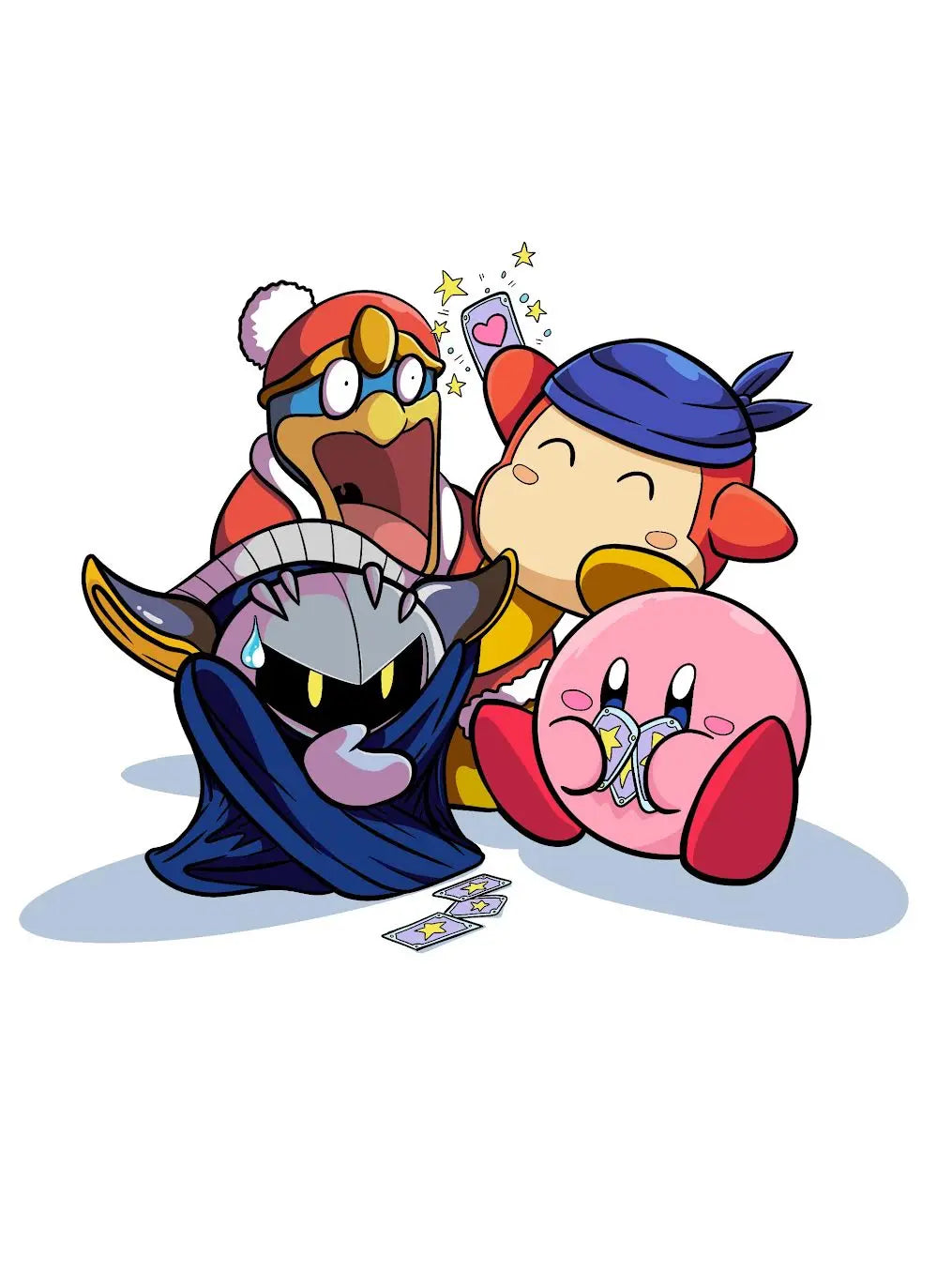 Kirby and Friends Sketch JordanDuellArt