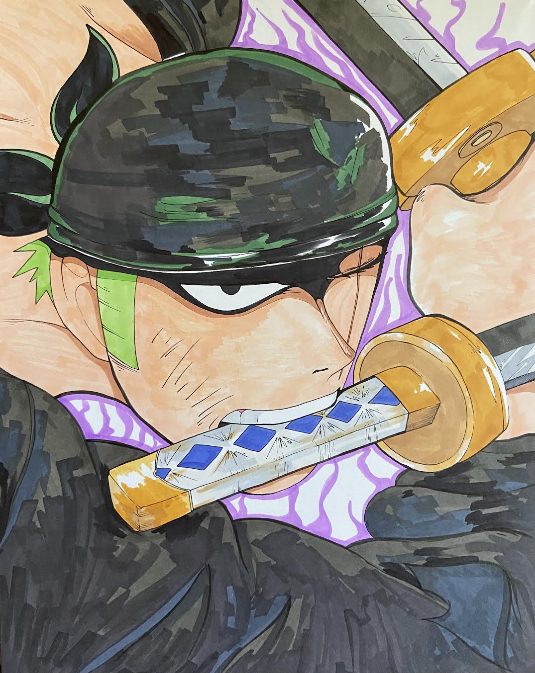 Zoro Sketch JordanDuellArt
