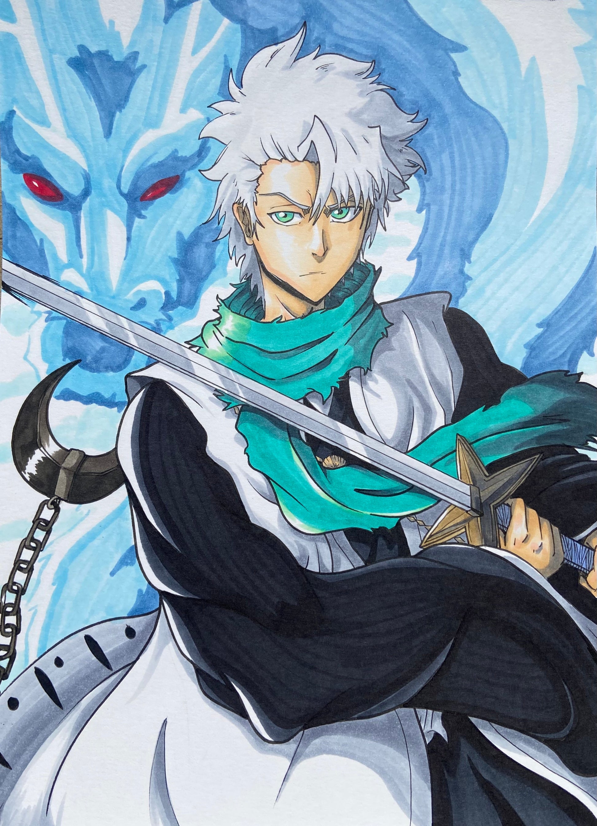 Toshiro sketch JordanDuellArt