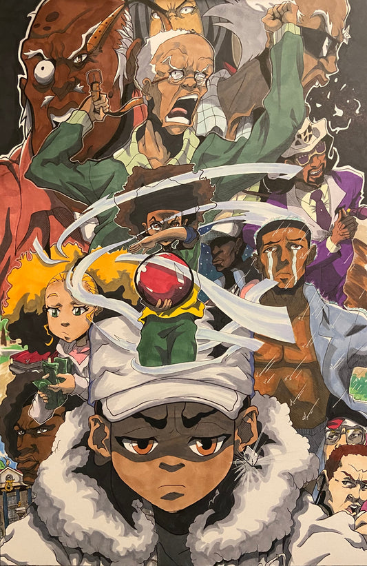 Boondocks sketch JordanDuellArt