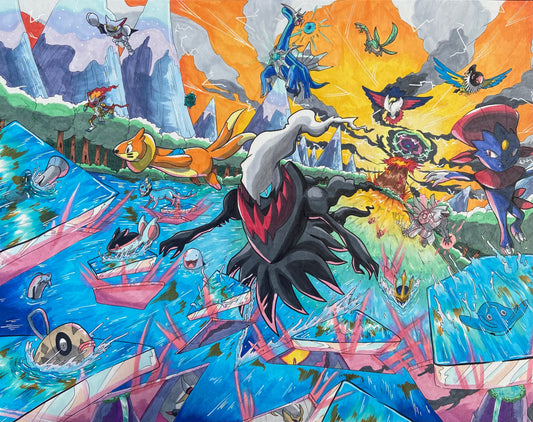 Darkrai sketch JordanDuellArt