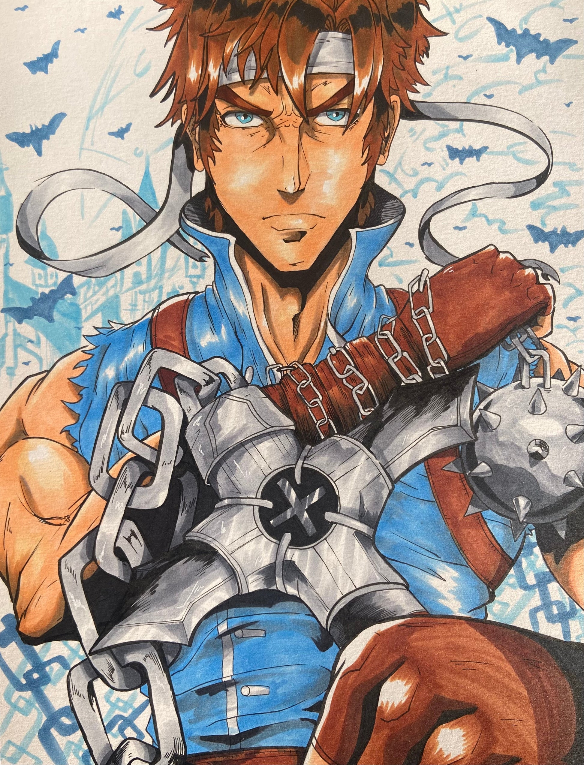 Richter Belmont sketch JordanDuellArt