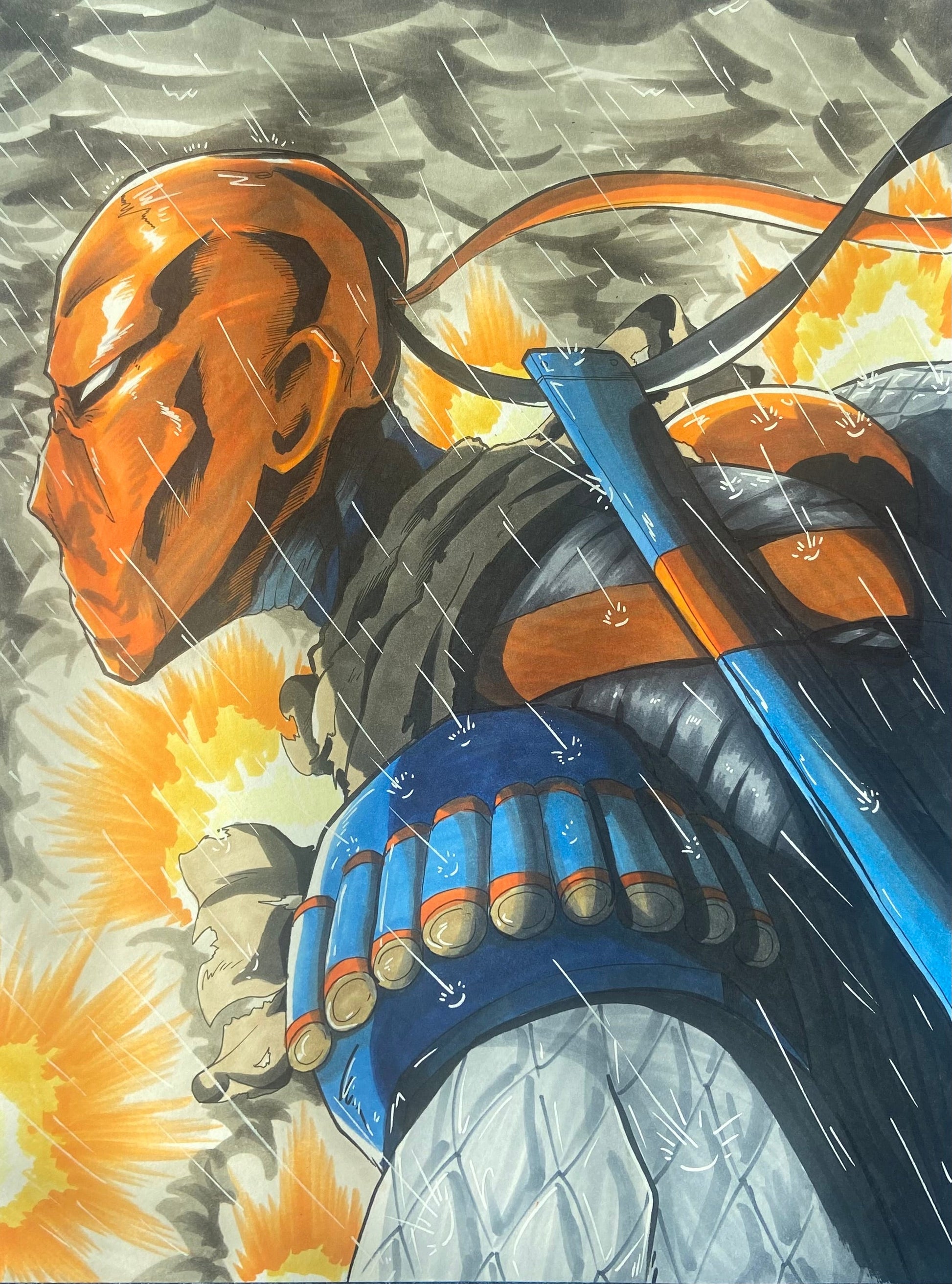 Deathstroke sketch JordanDuellArt