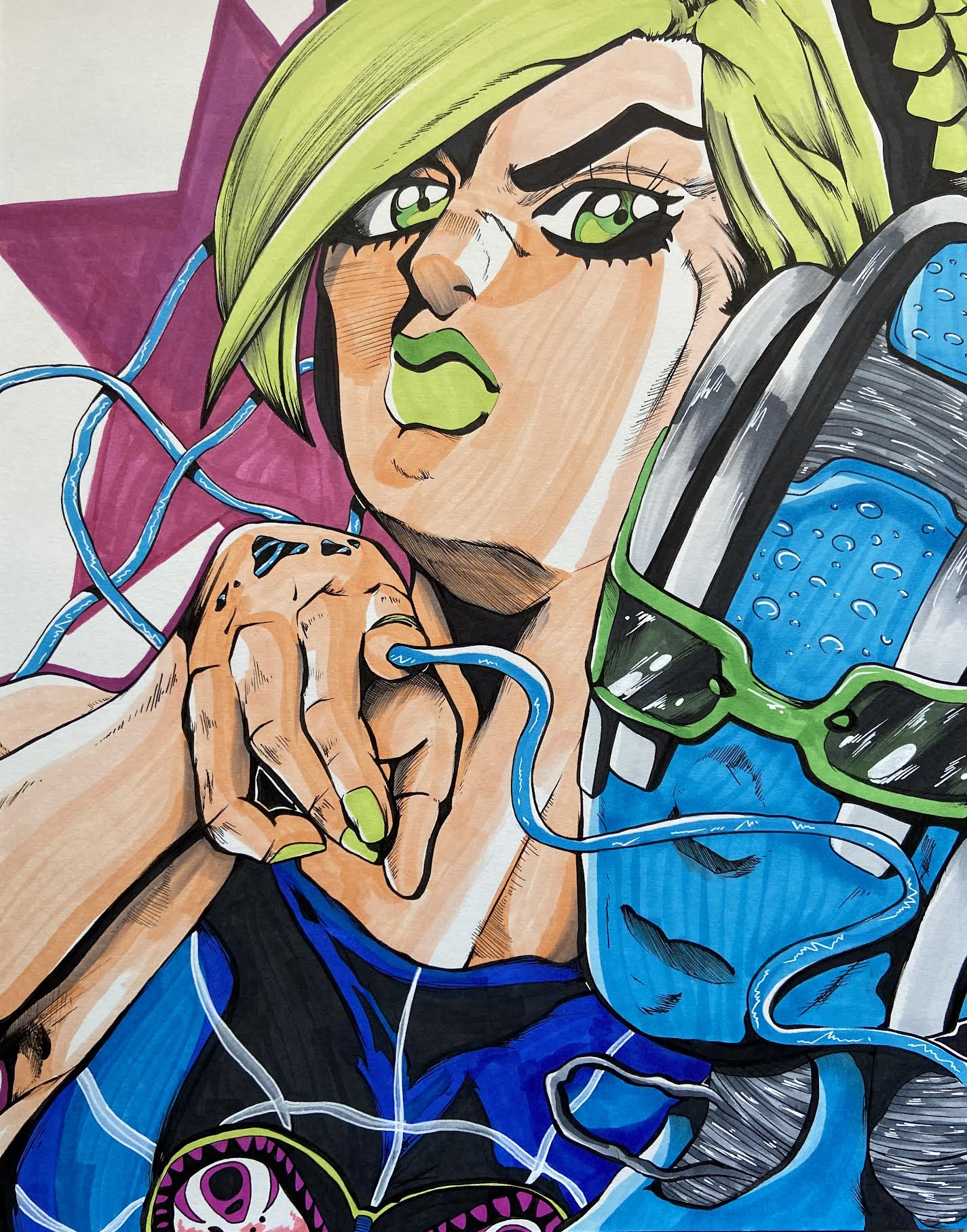 Jolyne Sketch JordanDuellArt